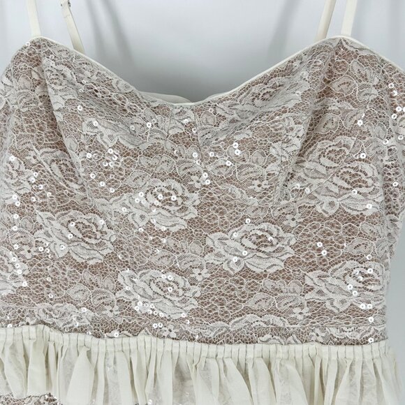 NWT Dress the Population Brynlee Lace/Sequins Mini Dress - Picture 5 of 10